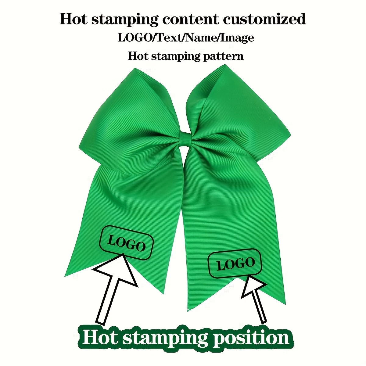 TEMU 1pc Custom Printed Bow Hair Tie, Large Bow Hair Scrunchie All-match Hair Accessory Headband Hair Rope Fairy Ribbon Headpiece