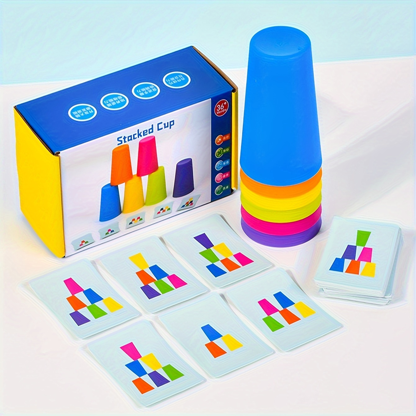 

Puzzle Stacking Cup Toy Game, Competitive Training, Battle Stacking Cup Toy, Training Focus