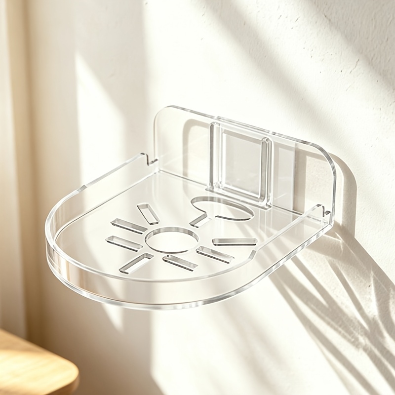 TEMU Support mural réglable pour caméra perçage, étagère de rangement murale pour caméra en plastique PP, réglage d'angle flexible, support sécurisé,