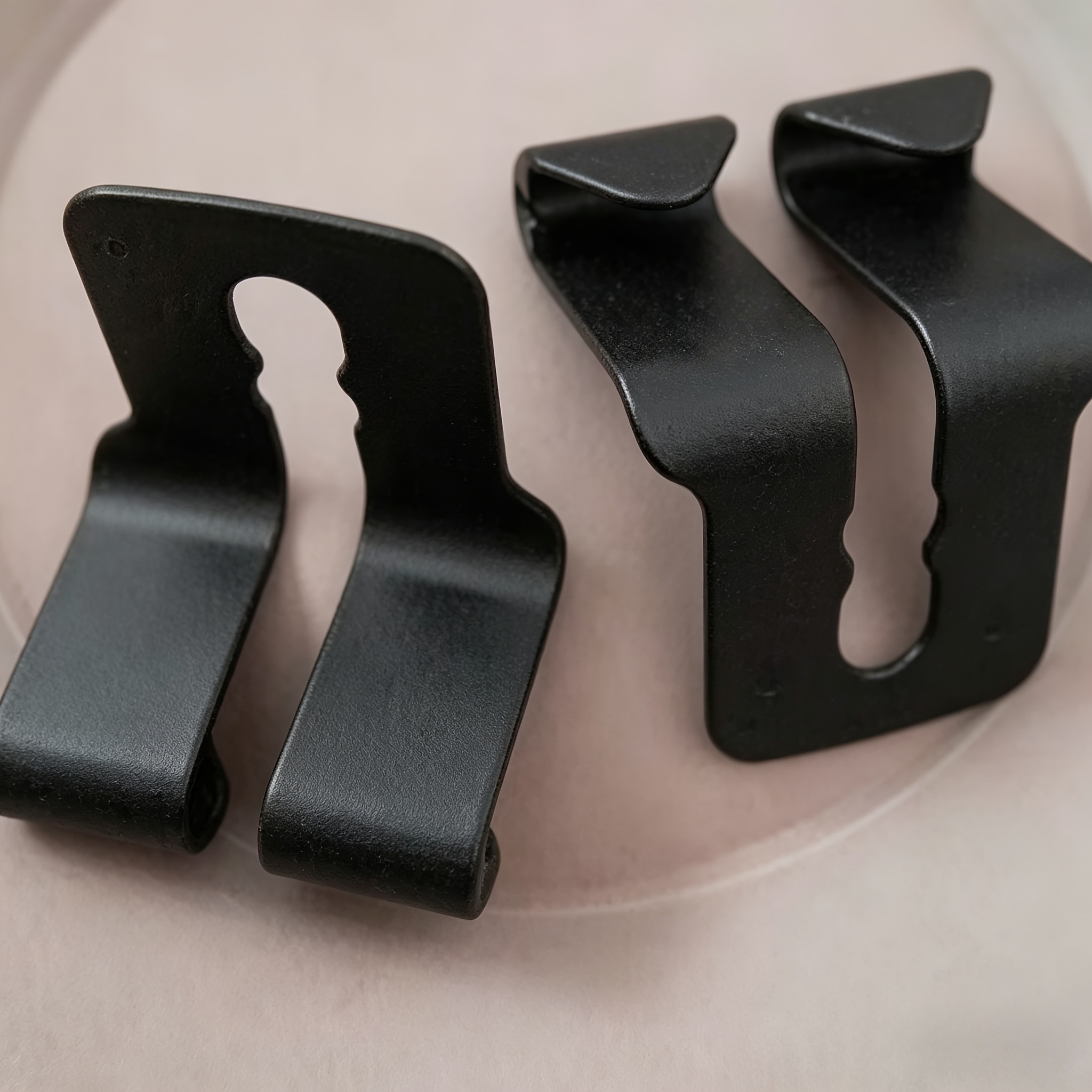 High Quality 2pcs Heavy-duty Car Seat Back Hooks, Multi-functional Dual Storage Clips, Space- Vehicle Organizer - Perfect For Travel, Pvc Material, Suitable For Car Models