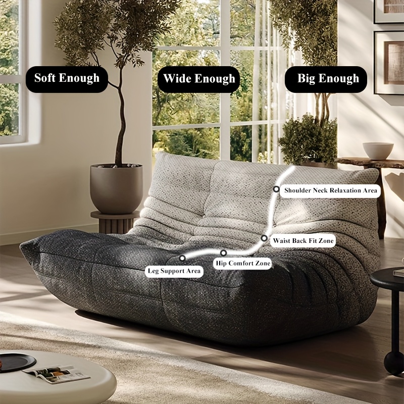 minimalist modern 2-seat lazy couch sofa designer   caterpillar balcony reclining leisure reading chair can lie sofa ( ) details 0