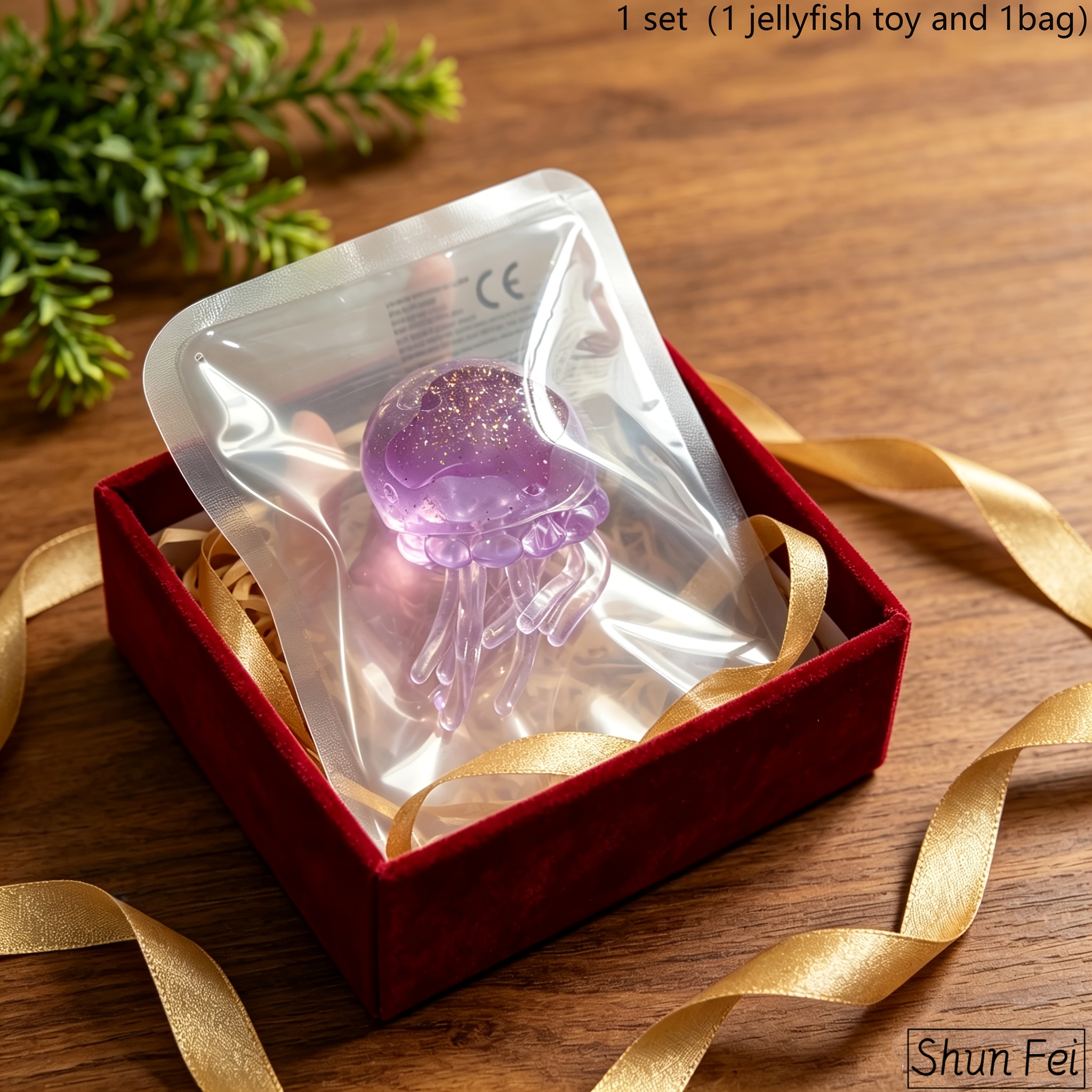   fei 1set jellyfish squeeze toy jellyfish doll jellyfish       filled   sensory fidget toy ultra soft moldable slow   relax toy random colors