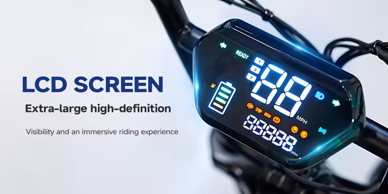 retro motorcycle style electric bike for 20 x4 0 tire 48v 18ah battery for 60 long range ideal for city commuting trail riding and leisure Product details 7