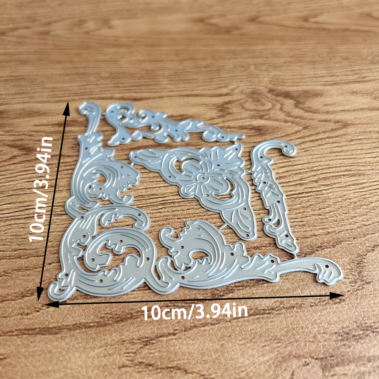 TEMU 1pc Floral Metal Die For Cutting, Ideal For Scrapbooking And Embossing Stencils, Perfect For Crafting Handmade Greeting Cards And Gift Cards
