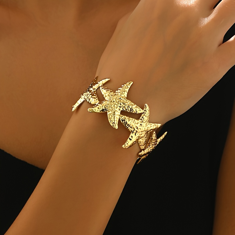 Geometric Openwork Starfish Bracelet For Women