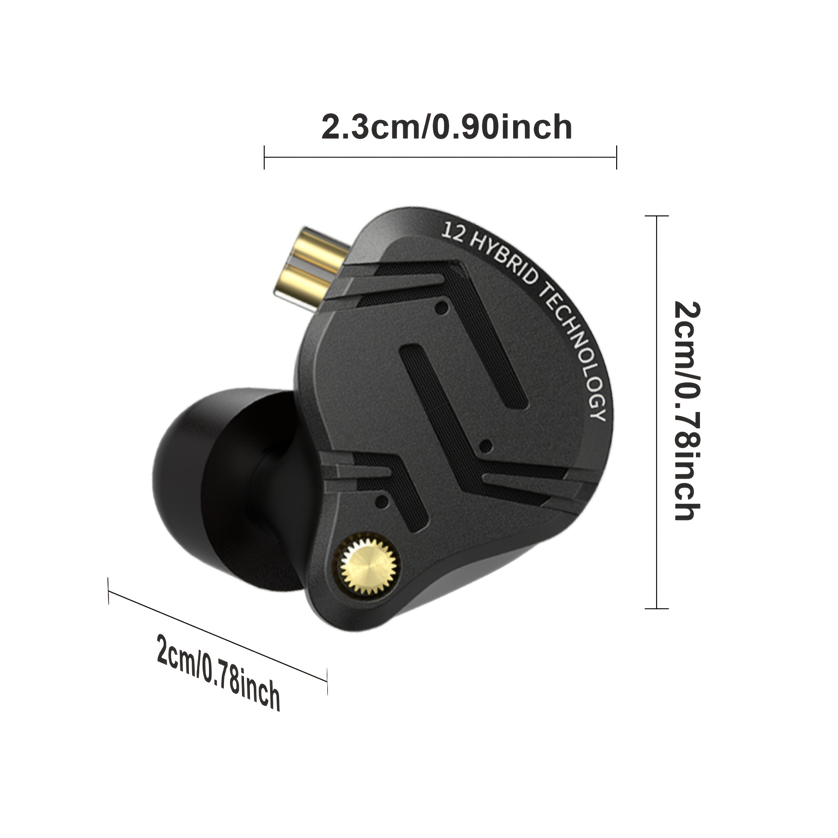 kz zs12 in ear monitor headphones music sport noise Temu