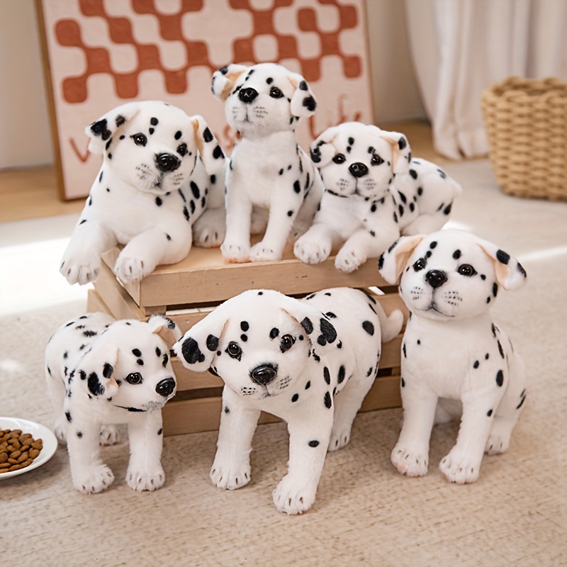 

3 Styles Cute Spotted Puppy Plush Toy Creative Dog Stuffed Toy Animals Accompany Toy Home And Room Decor For Family Holiday Gift Birthday Gift For Friends