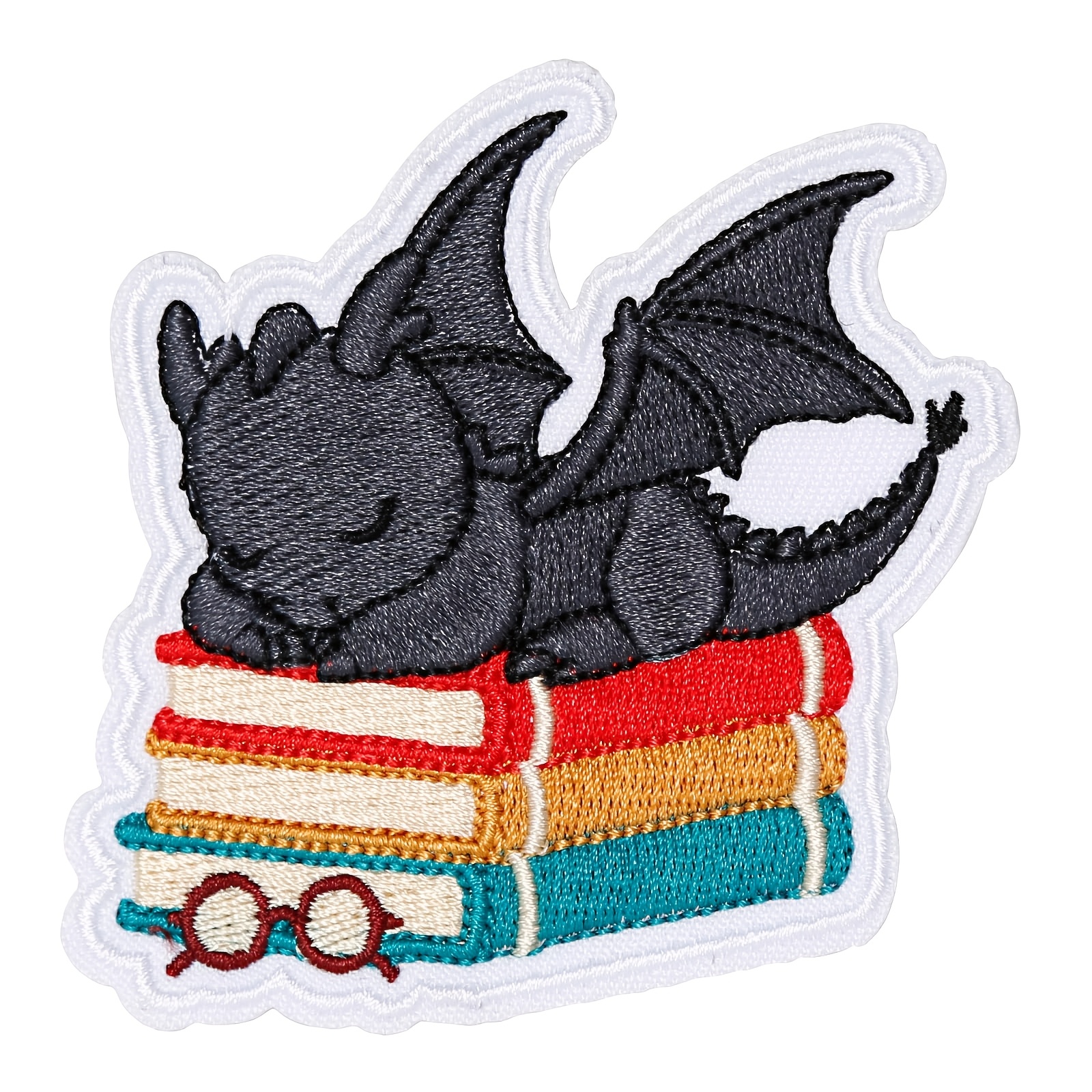 Temu – TEMU 1pc Iron On Patches, Cartoon Cute Embroidered For Book Lover, Bookish Meme Patch For Backpacks, Hats, Dog Harnesses, Jeans, Clothes