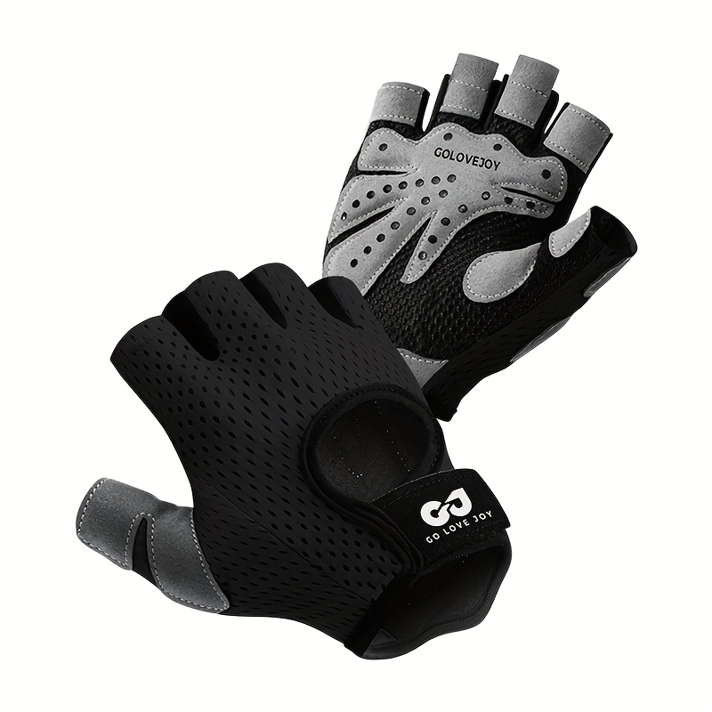 TEMU 1 Paire de Gants de Fitness Demi-Doigts pour Hommes et Femmes, pour Sports de , Vélo, Tractions, Salle de Sport, Entraînements avec Haltères,