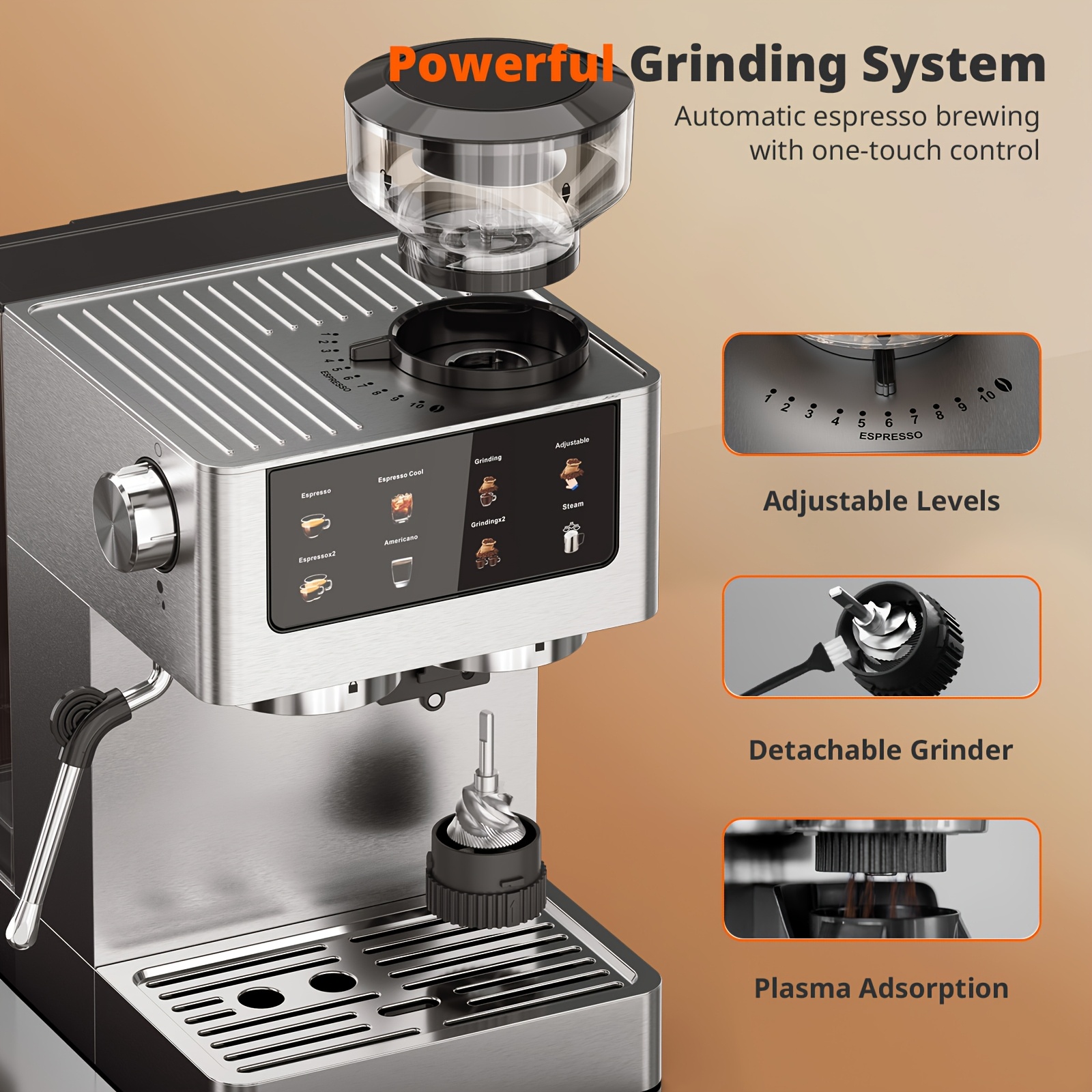 Italiaanse espressomachine van 20 bar