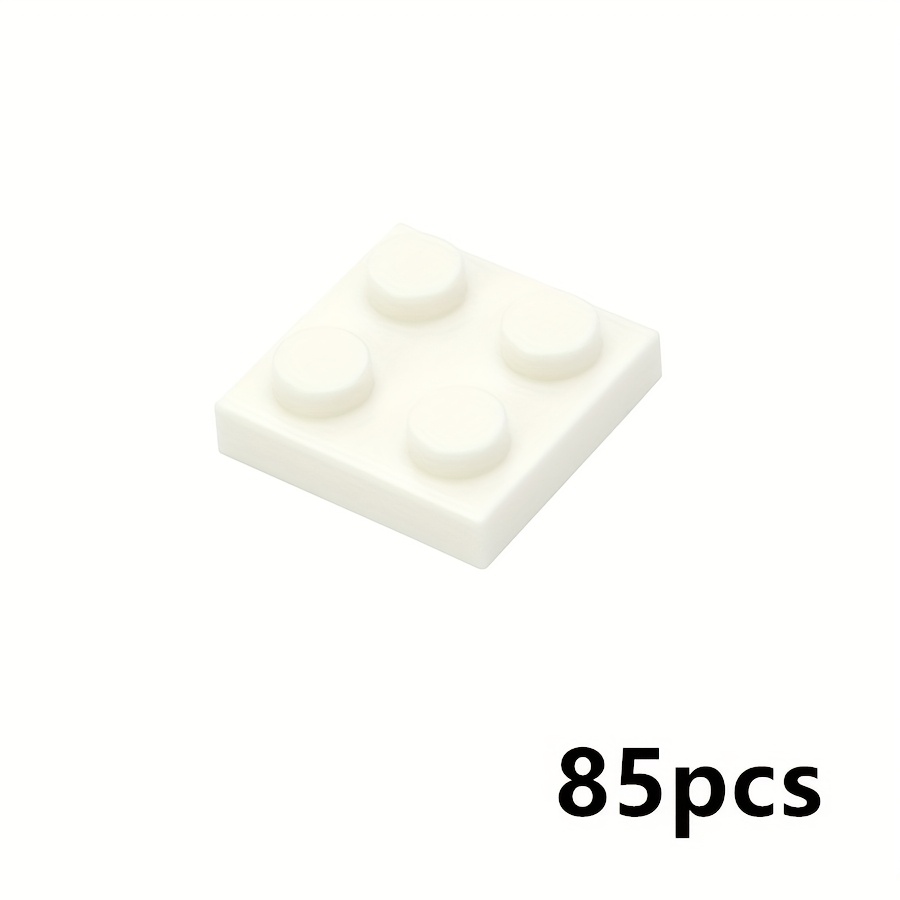 80pcs MOC Building Blocks Thin Bricks 2x2 Dots Classic Toy