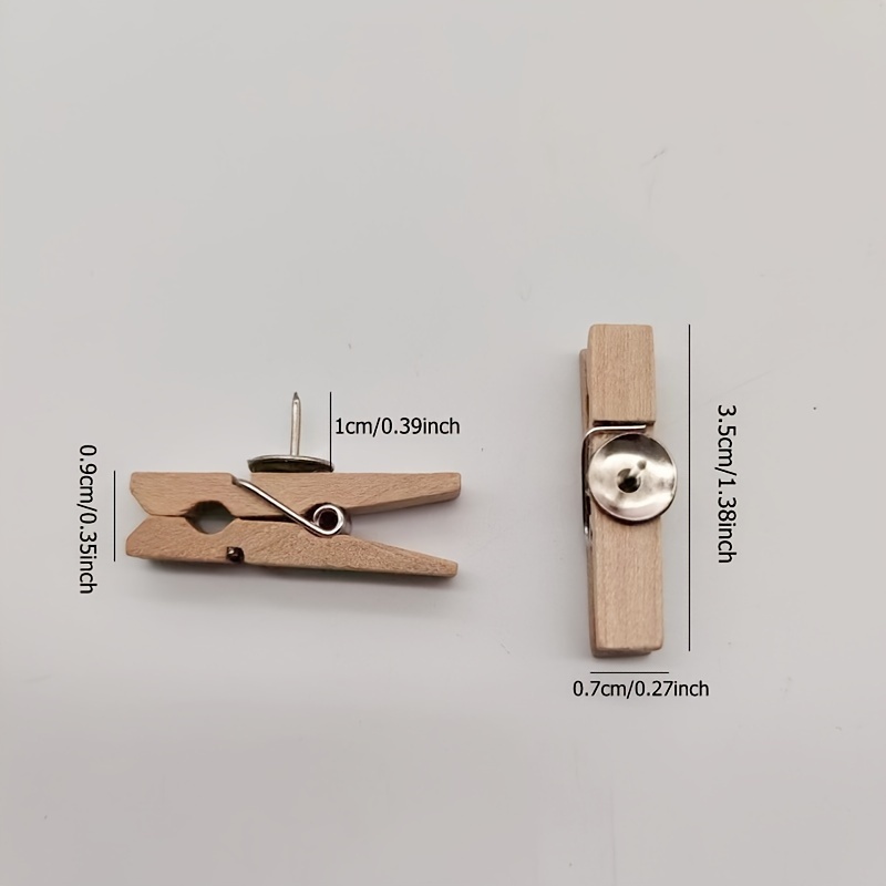 Wooden Clip Pins Push Tacks Photos School Office Home Temu Australia