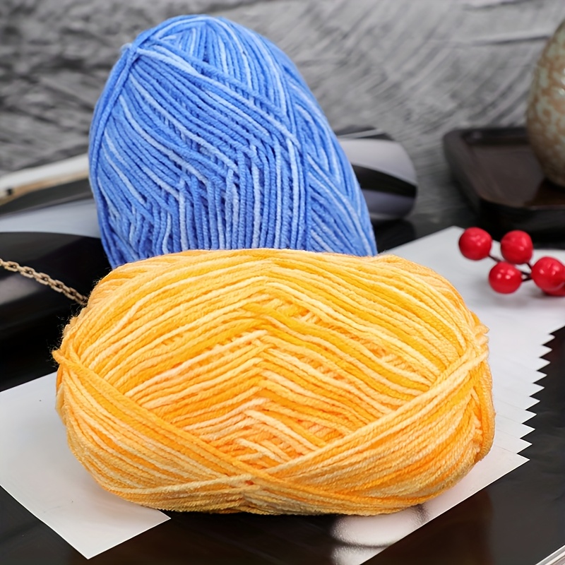 

2pcs Knitting Yarn 50g/pc, Soft Warm Yarn, Hand Knitted Yarn, Diy Craft Supplies, Crochet Tools