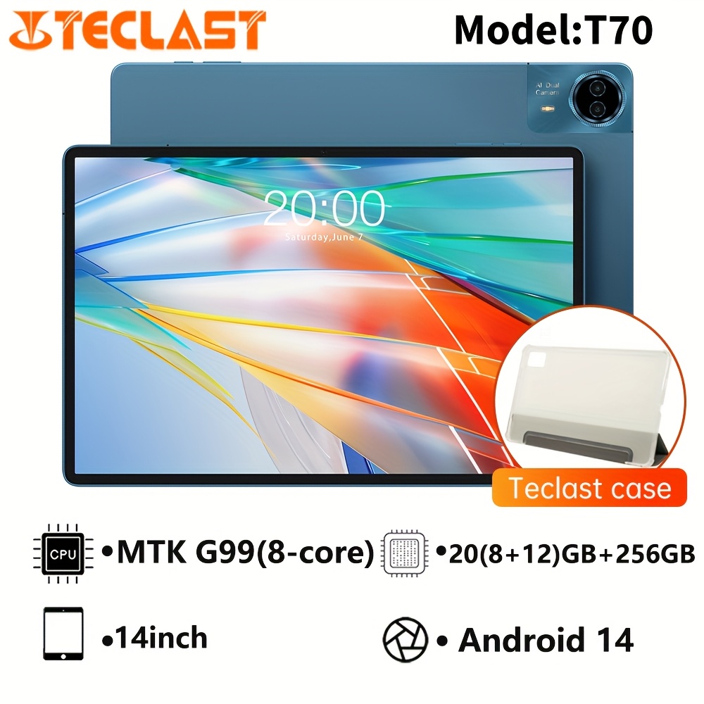 t70 14インチ 14 タブレット - mtk g99 8コア 2.0ghz、8gb 256gb