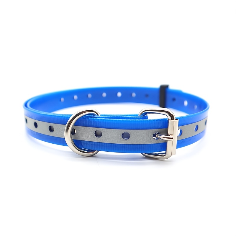 Adjustable Reflective TPU Dog Collar with Zinc Alloy Buckle