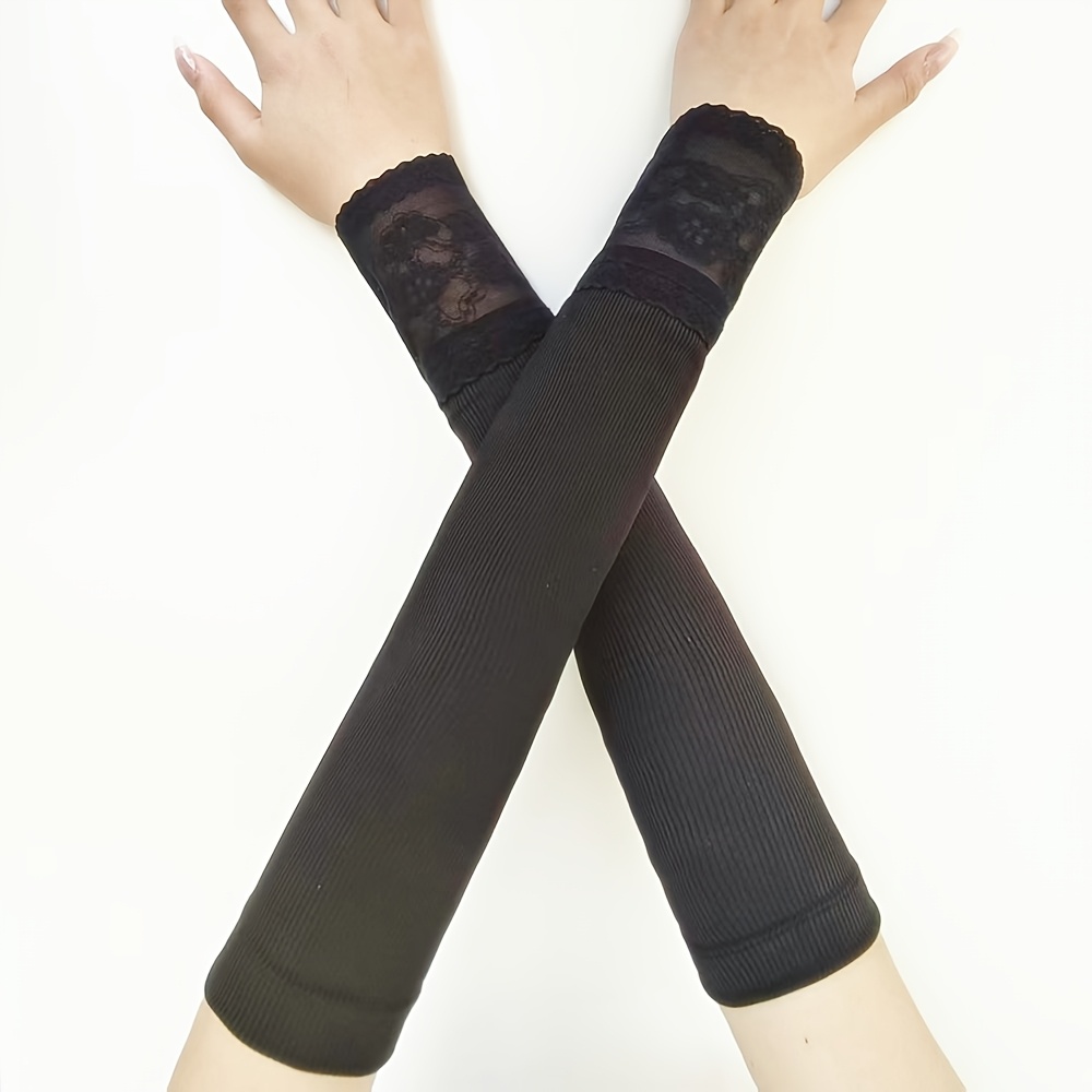 TEMU 1 par de y puños de muñeca de novia victorianos - Malla transparente de elasticidad adecuada para , fiestas, uso diario, protectores de góticos