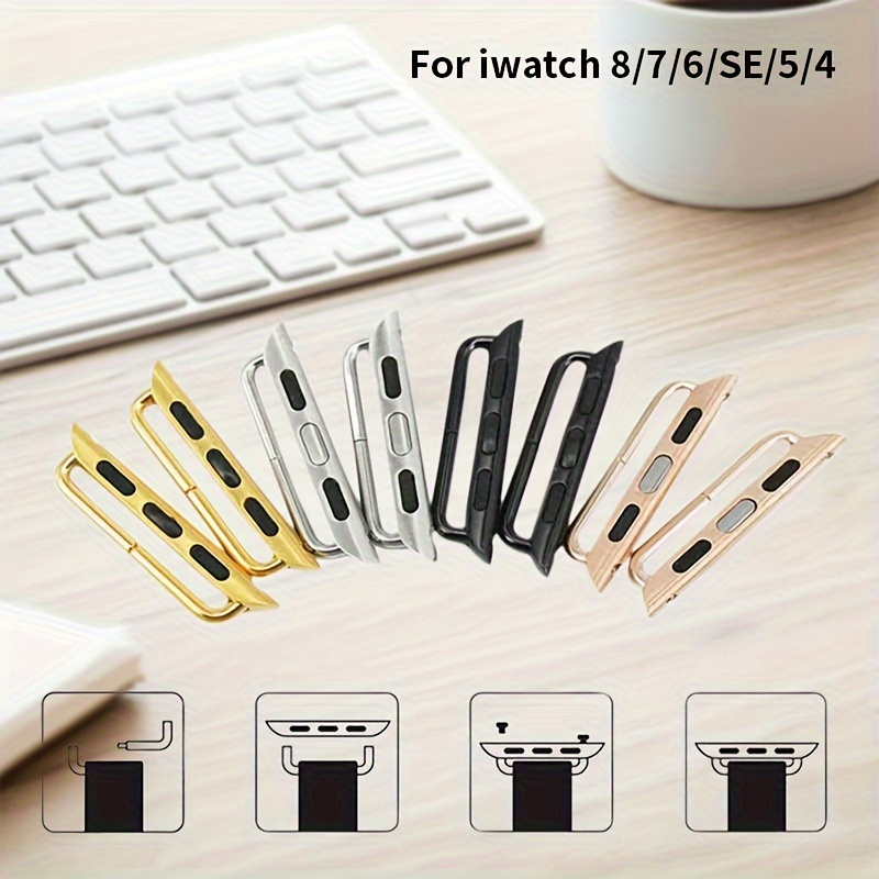 

Adapter Connector For Watch 8 41mm 45mm Stainless Steel Replaceable Accessories For Iwatch Ultra 49mm 38mm 42mm 40mm 44mm