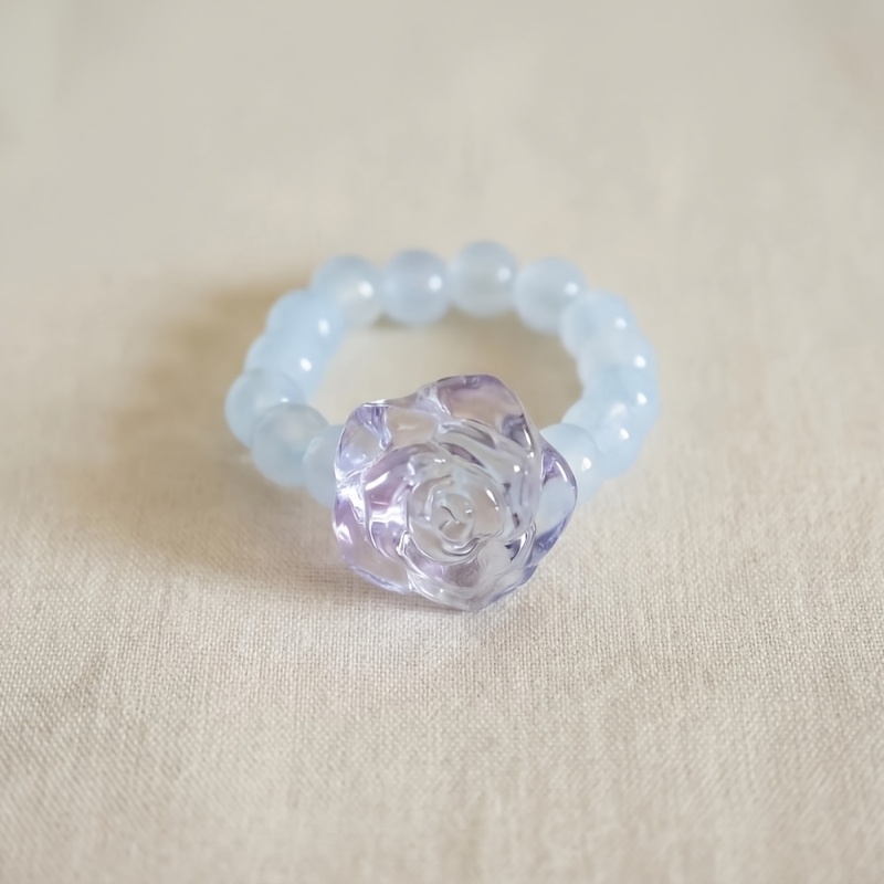 Women's Hand-Woven Minimalist April Birthstone Ring
