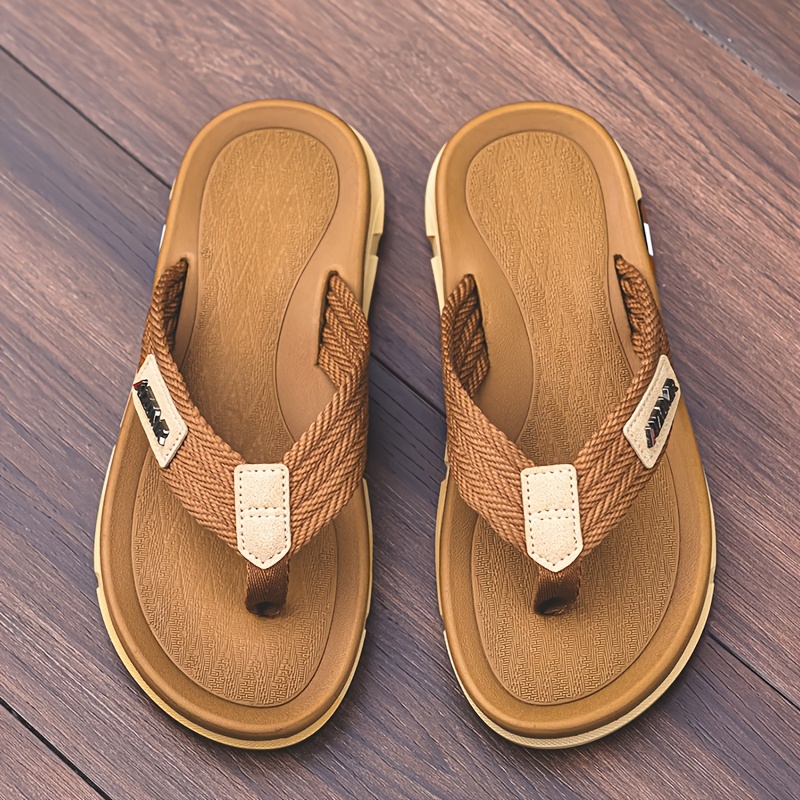 Men's Durable Summer Anti-slip Casual Beach Outdoor Men's Outerwear Soft-soled Beach Slip-on Sandals