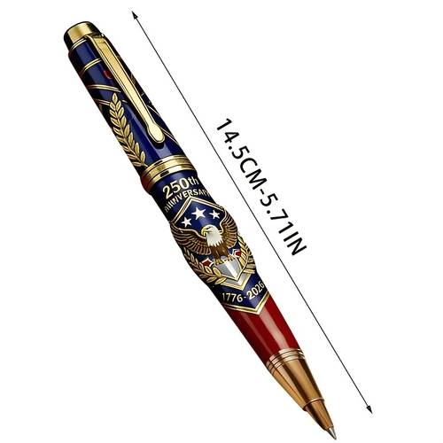 Caneta Rollerball de Tinta Líquida, Caneta Comemorativa do 250º Aniversário Estados Unidos, Tinta de 0,07 Onças, Presente para Coleção de , , Tamanho Único