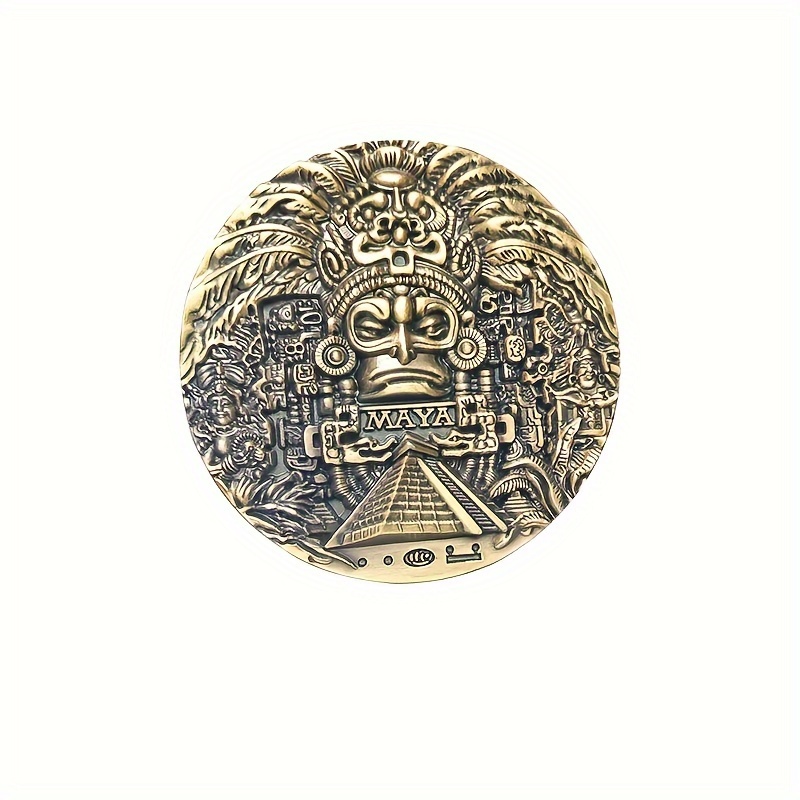 

1pc Coin 3d Ancient Copper Color Commemorative Coin, Commemorative Medallion Gift Collectible Commemorative Coin, Lucky Coin, Golden Coin, Play