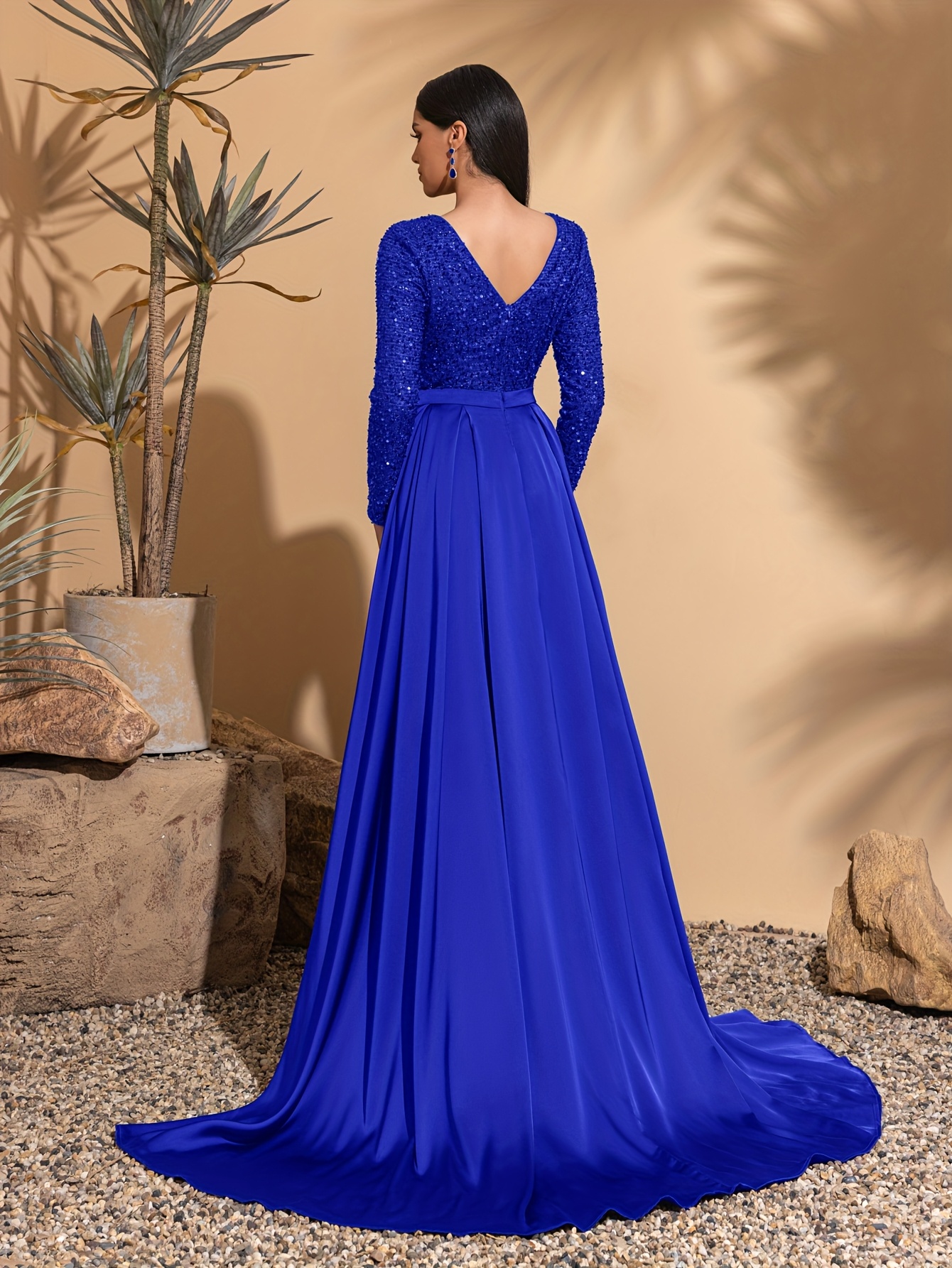 black bridesmaid dresses nearby One Shoulder Satin Nernaid Cheap Side Slit Long Custom , MRB0060 Size:44R sequin_tunic Powder Blue Maxi - The mermaid silhouette sequin