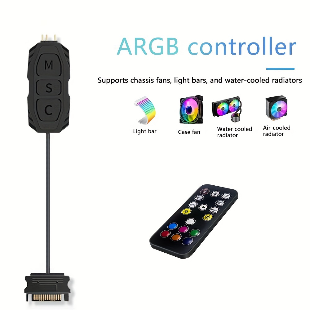 ARGBファン6個+1個 ARGB コントローラー コンボ パックセット Amazon
