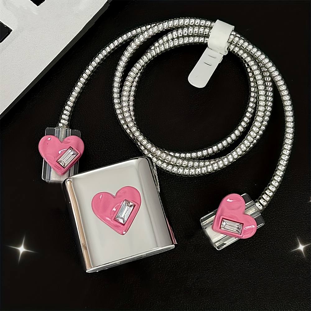 Lindo Protector Cable Usb Nuevo Forma Cachorro Corazón Amor - Temu