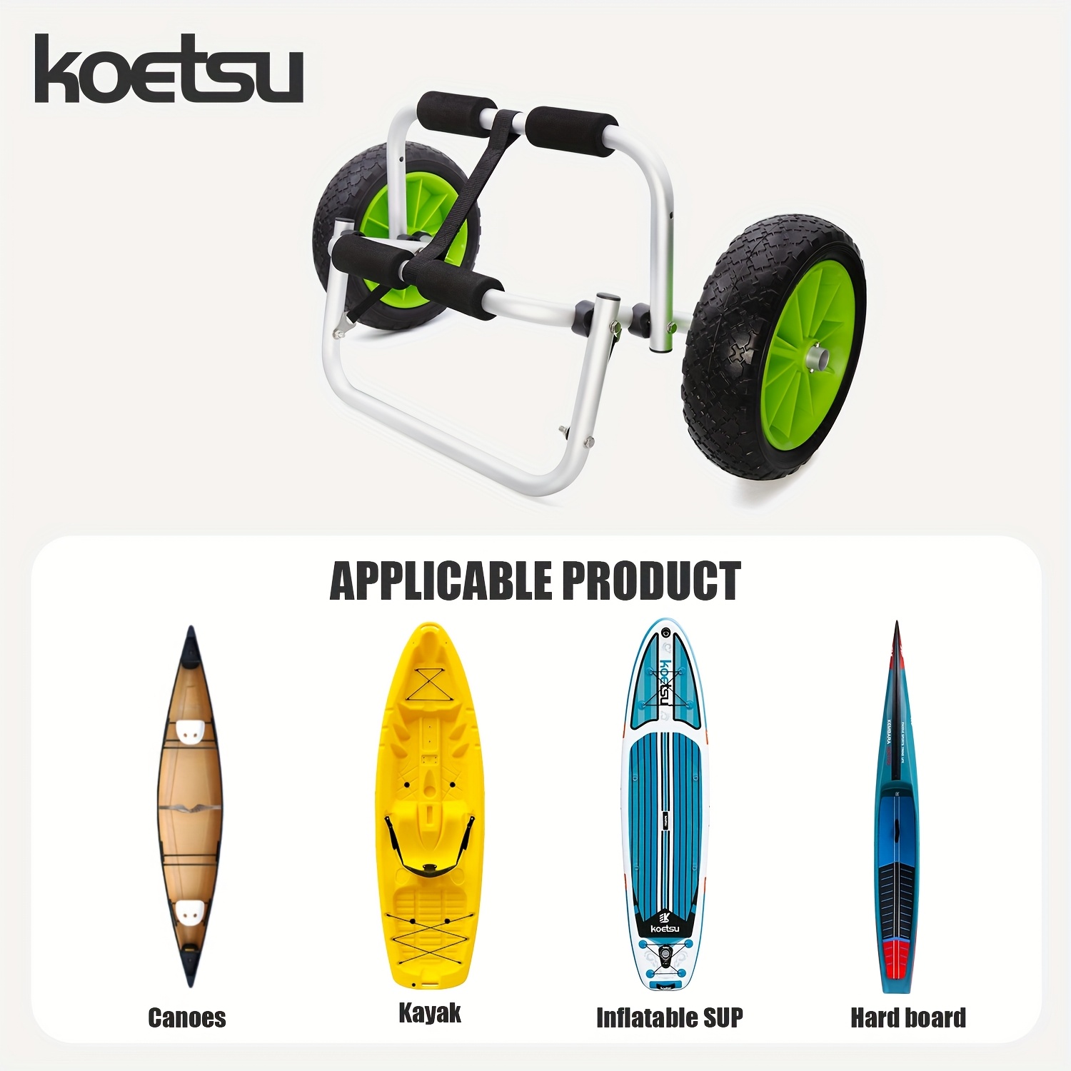 KOETSU Folding Cart for Kayak and Canoe
