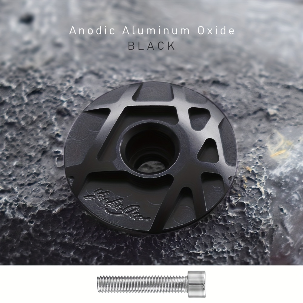 TEMU Cache de de vélo, bouchon de , équipé de 1 vis en acier , convient aux vélos de montagne et de route avec tube de fourche de 28,6 mm, usinage