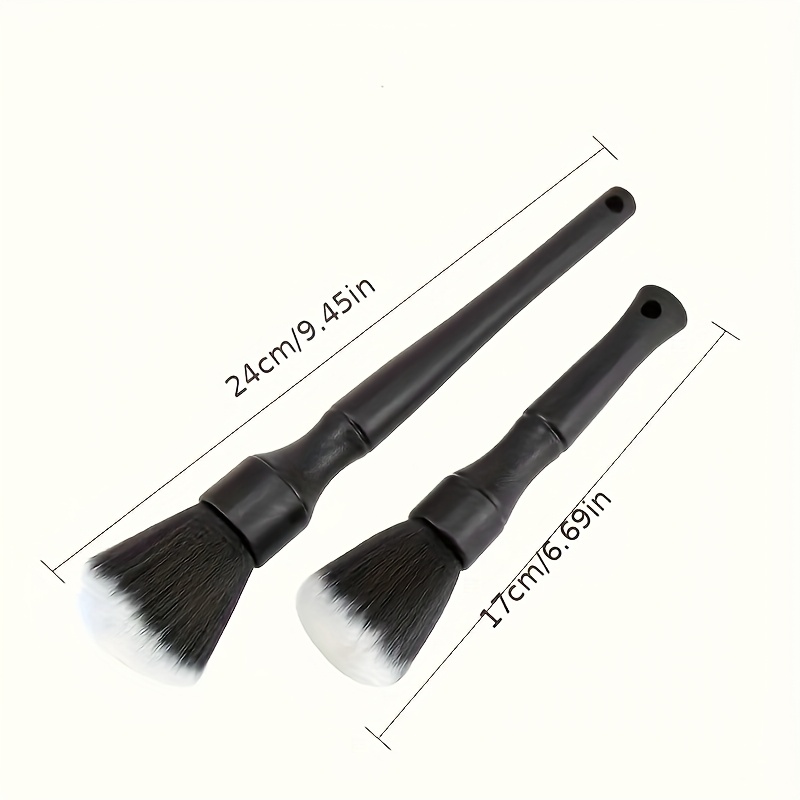 1pc Car Interior Detail Brush, Soft Bristle Cleaning Brush, Dusting Brush, Car Interior Cleaning Tool, Car Detail Brush, Car Dashboard Dusting Brush, Without Battery, Uncharged, Plastic Material