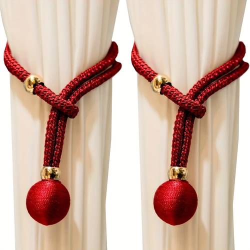 2pcs curtain tiebacks with adjusters wall curtain holdbacks curtain pull backs curtain tie hooks curtain ties multi color curtains