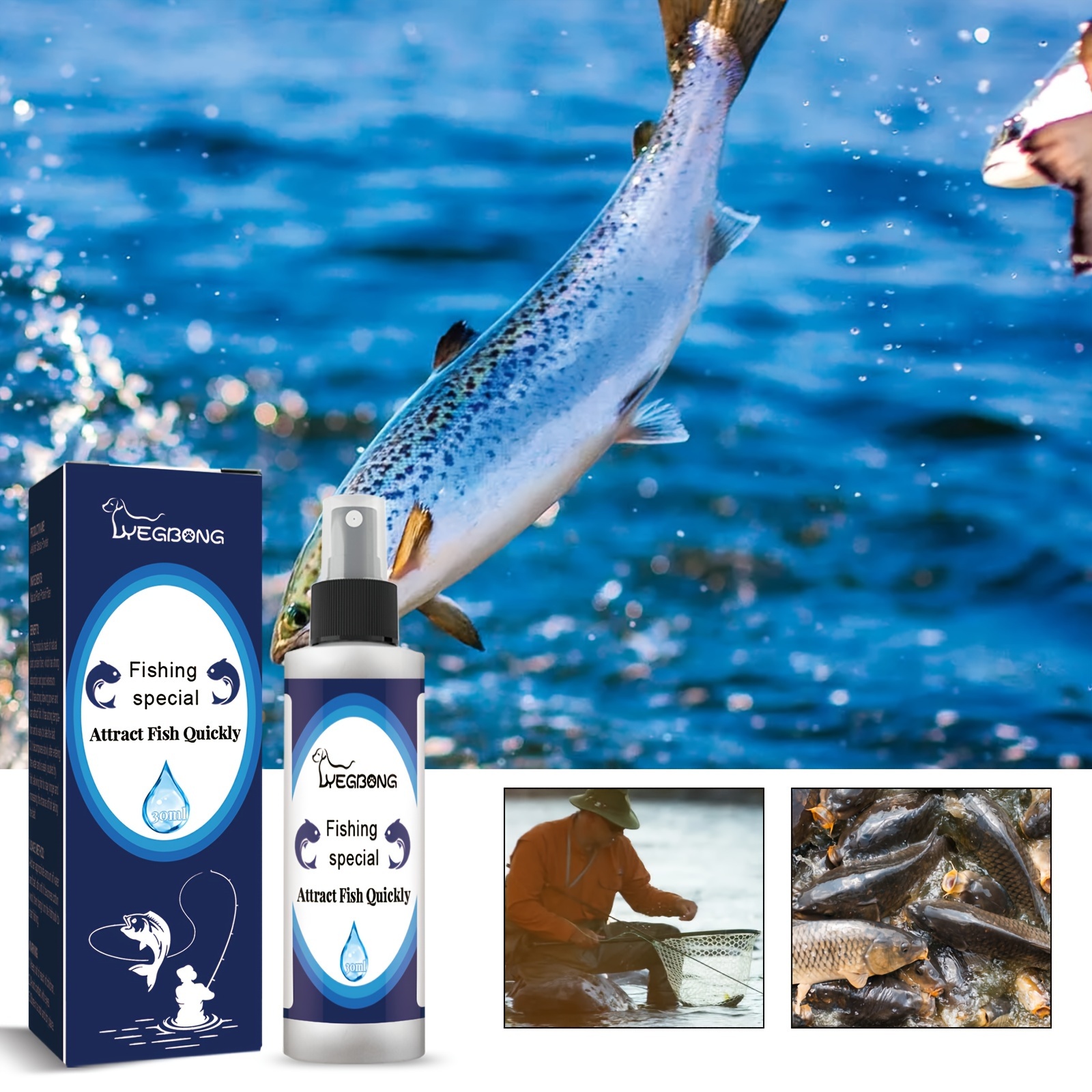 Fish Attractant Spray Fish Lure Lake Reservoir Fishing Fish Temu