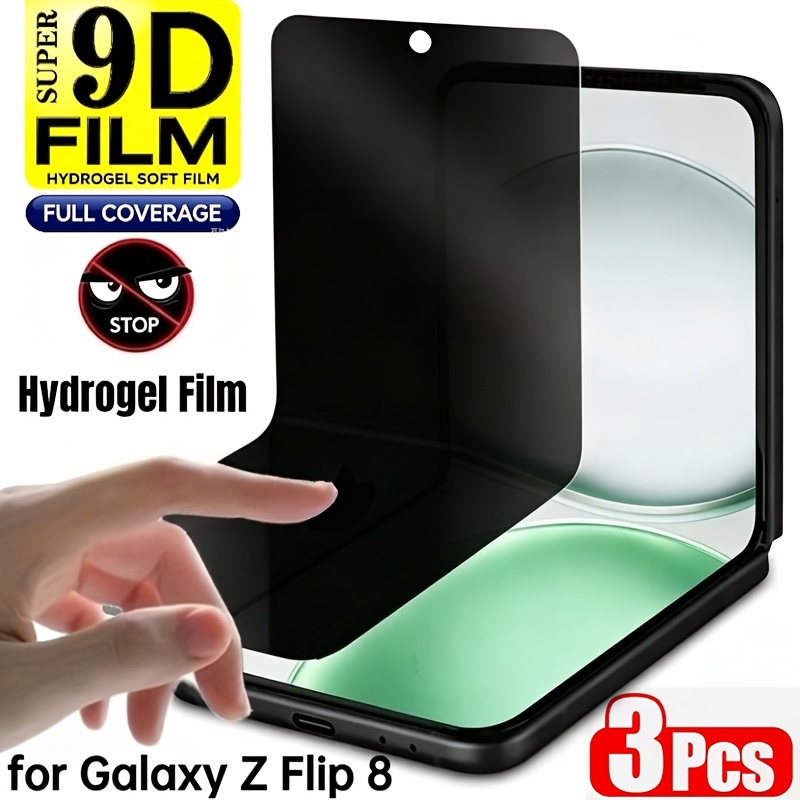 TEMU 3pcs Anti-peeping Hydrogel Film ( Protector), Suitable For Flip 8/7/7 Fe/6/5/4/3/flip, Anti-peeping, Self-, Anti-scratch