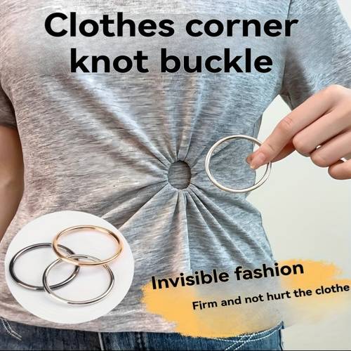 2/3/4 stuks modieuze minimalistische verstelbare ringen - naaien snel aanpasbare t-shirt, shirt & jurk clips, duurzame sluitingen voor kleding en tas decoratie, kleding sluitingen, design, stevige constructie, kleding clips, fashion liefhebbers