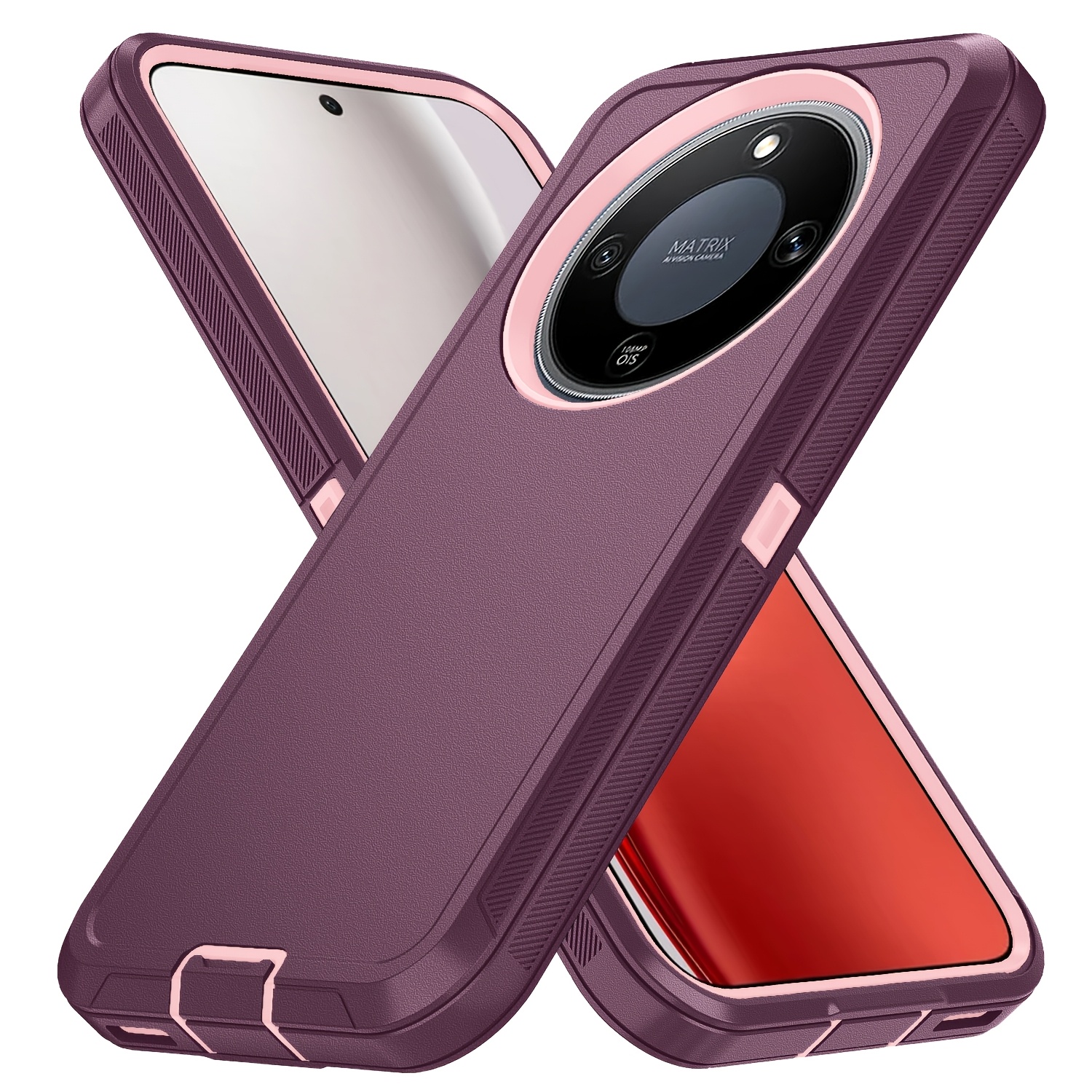 TEMU Phone Case: Magic8,lite X9d,hrx70-5g Phone 3-layer Case, With Dustproof Port Cover,tpu +, Heavy-duty Mobile Phone Protective Case, High Quality