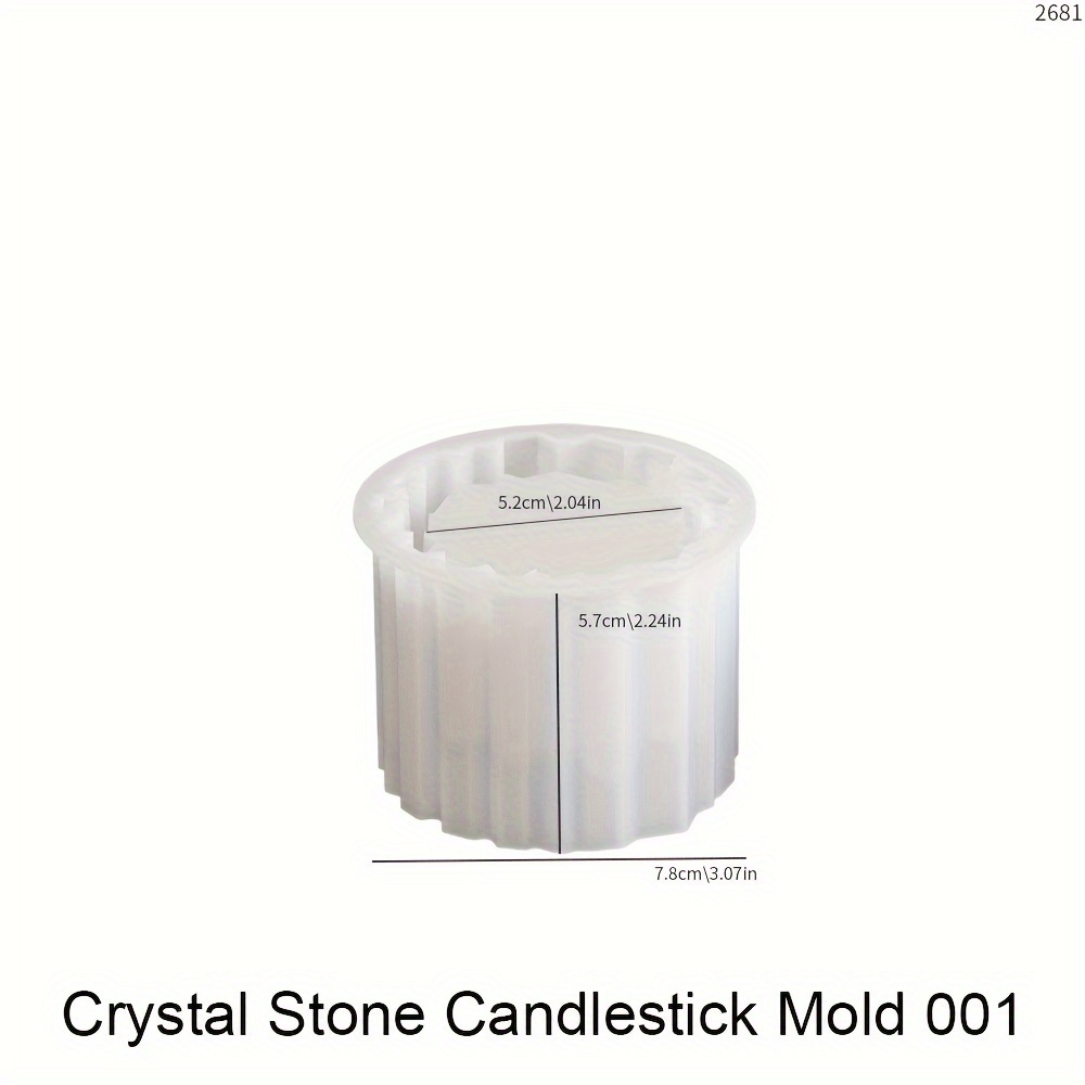 Image of Cluster Candlestick Storage Resin Mold Candle Holder Mold Concrete Silicone Mold Ceramic Clay Diy Crafts Mold Flower Pot Plaster Mold Home Office Decor