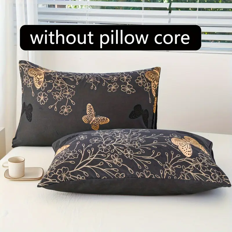 2pcs a pair of pillowcases bedroom print polyester soft and comfortable bedding decoration supplies multiple sizes Product details 0