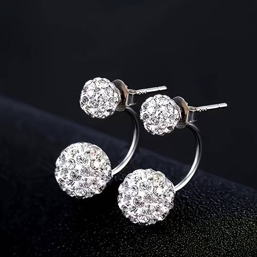 2pcs sequin earrings womens fashion hanging semi enclosed design low hypoallergenic daily multi purpose earrings for parties and banquets sparkling earrings low allergy earrings