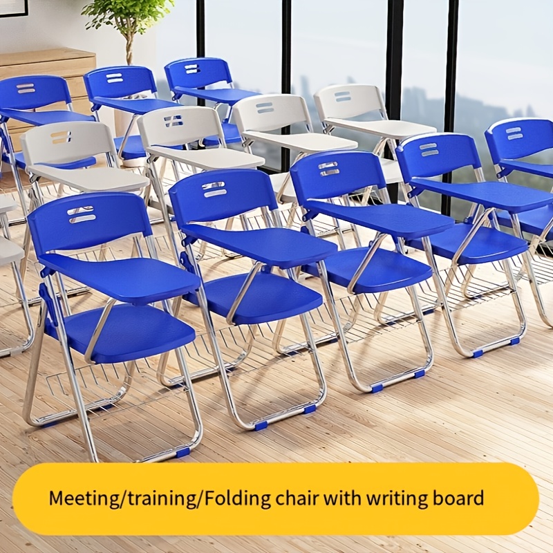 

Folding Training Chairs With Boards, Suitable For Office Staff And Meetings, Combining Desk And Student Seating.