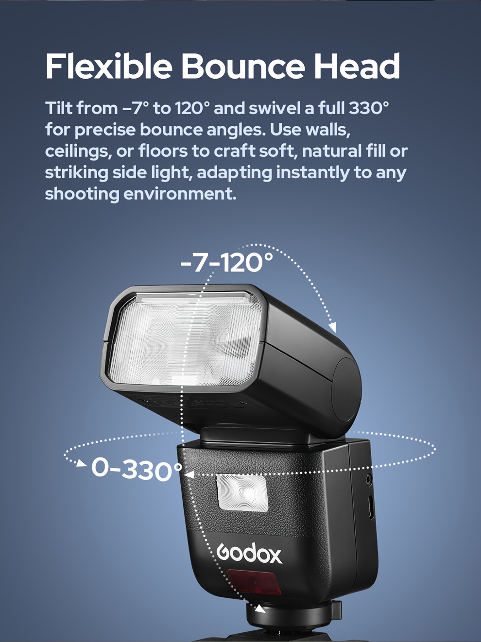   v480 ttl li-ion flash per fotocamera 650 potenza massima wireless   flash compatibile con   nikon sony   Dettagli dell'articolo 9