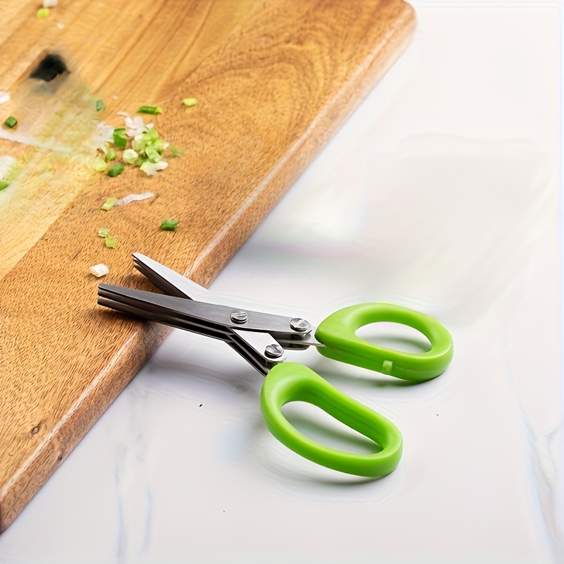 TEMU Ciseaux de cuisine en acier inoxydable, livrés avec une brosse de nettoyage, manche ergonomique, ciseaux de cuisine multifonctionnels de qualité