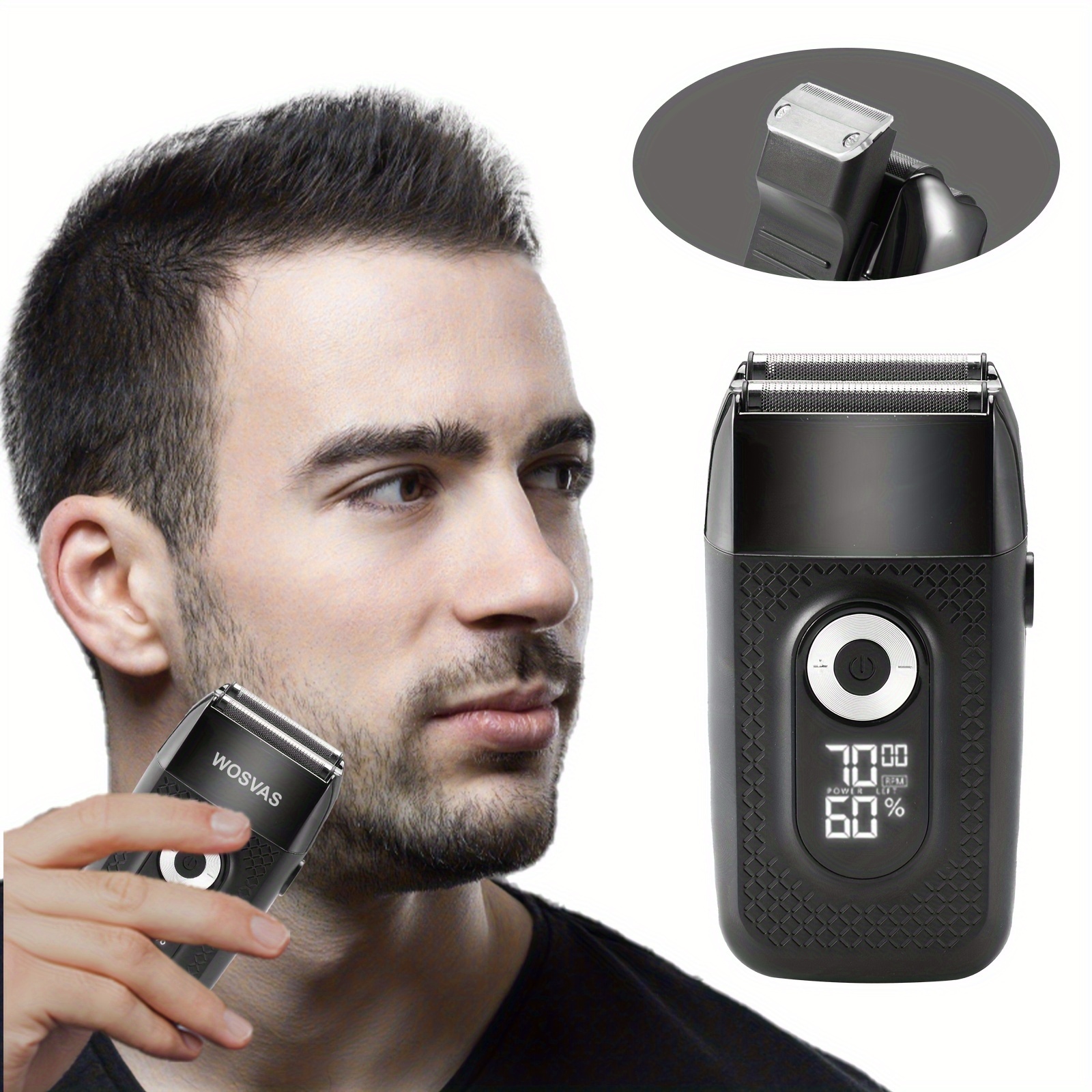 

Electric Shaver For Men - Twin Blade Cordless Razor, Usb Rechargeable Beard Trimmer - Smooth And Precise Shaving Experience, Gifts For Men, Father's Day Gift