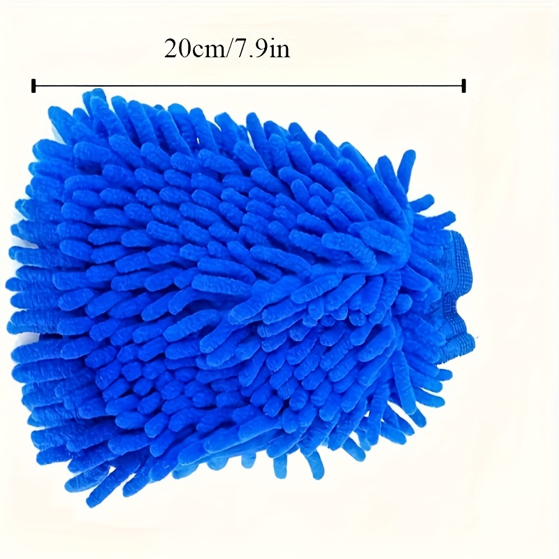 1pc Ultra-Soft Chenille Car Wash Glove - Double-Sided Plush Microfiber for Auto Detailing and Cleaning, Car Wash Accessory