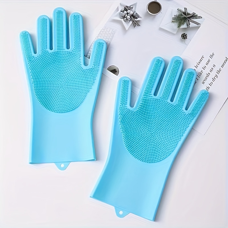 pet bathing glove pet massage brush dog scrubbing bath product gentle deshedding cleaning glove dense bristle design suitable for cats and dogs of all sizes a must have for pet bathing   in   Product details 2