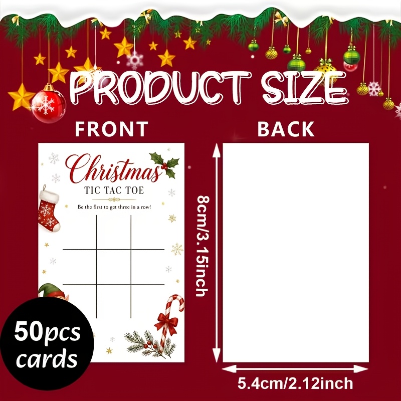 50 Christmas Interactive Game Cards