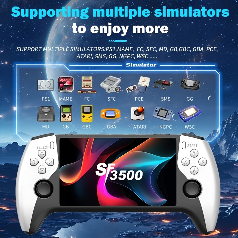 その他 SF3500 new sf3500 retro handheld console 5 inch ips screen 3000mah - Temu