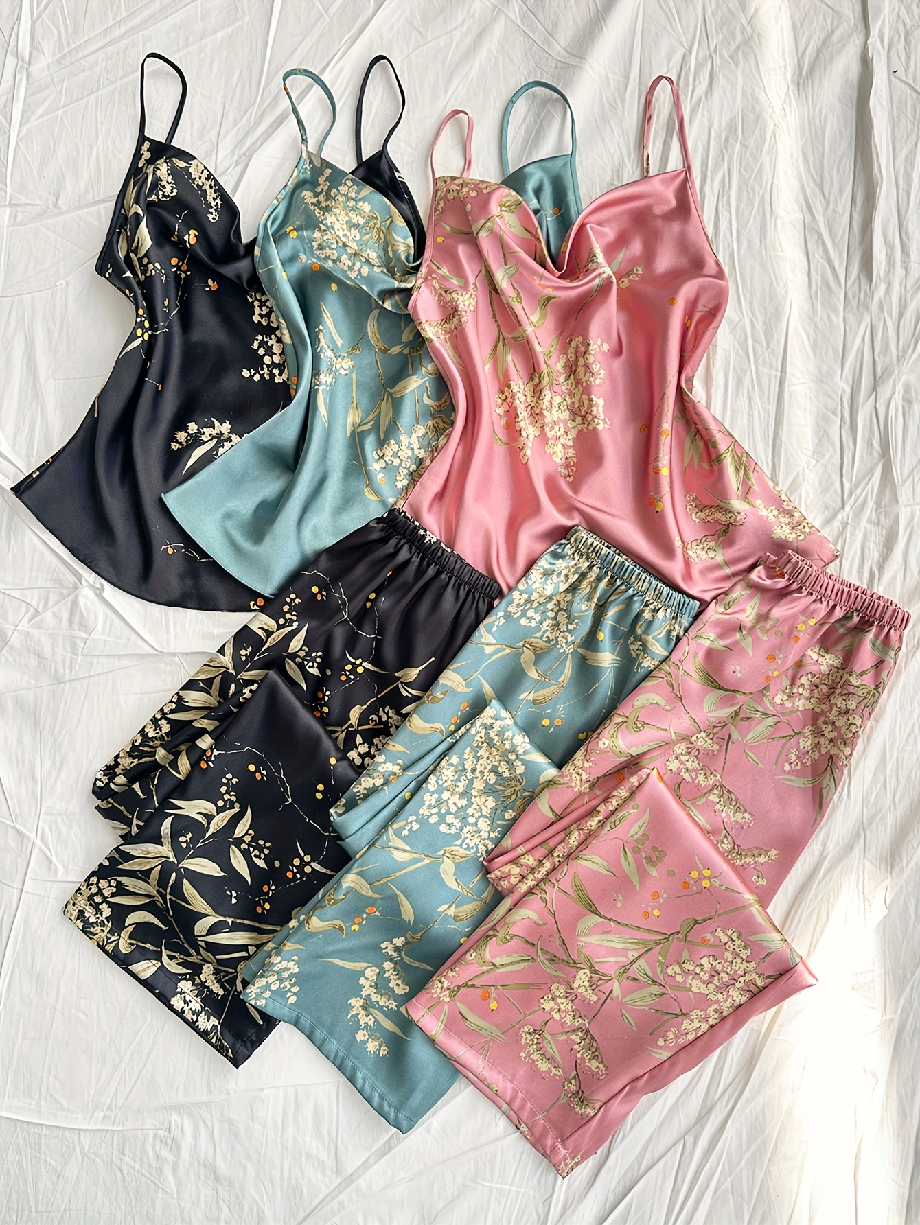  collar   suspender pants and pajama set 6pcs Product details 4