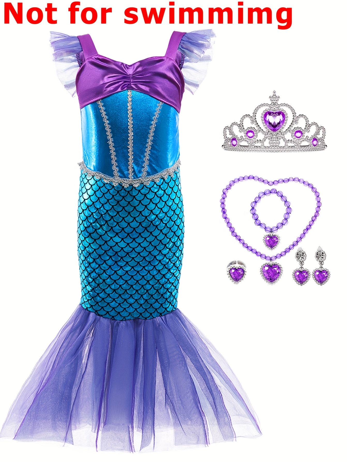 not swimming fairy tale purple dress - Temu Mauritius