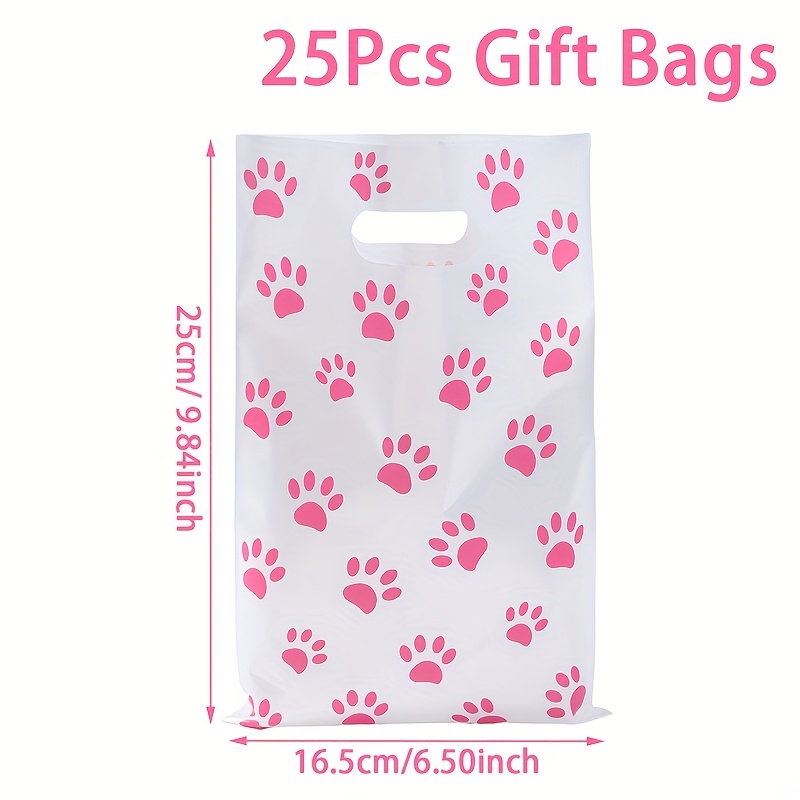 10/25pcs, Print Gift Bags, Gift Handbags, Theme Party Favor Bags, Birthday Party Small Gift Packaging Bag, Cute Little Gift Bags, For Birthday And Themed Party Celebrations